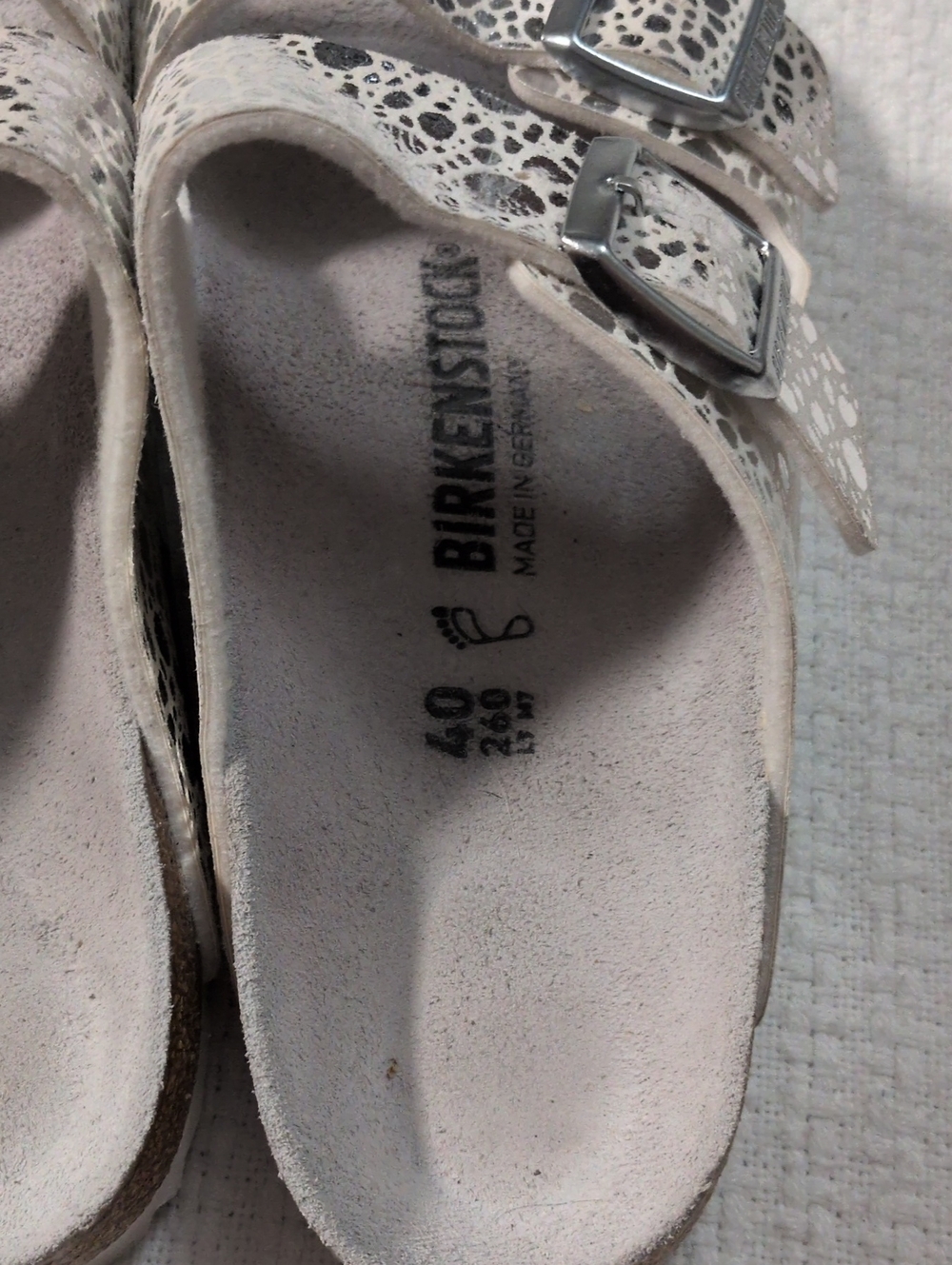 Birkenstock Kids Silver Two-Strap Sandals - Picture 4 of 7